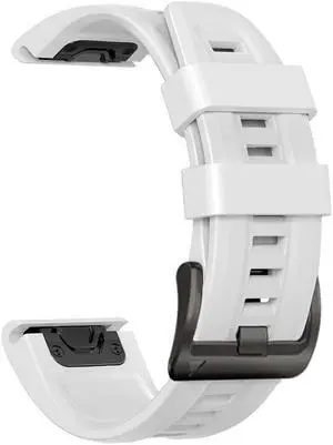 For Garmin Fenix 7X 26mm Silicone Sport Pure Color Watch Band