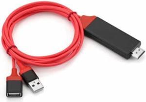 Dongle USB Male + USB Female to HDMI Male 1080P HDMI Cables Adapter