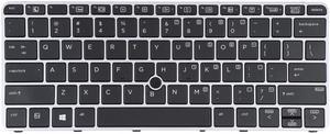 For HP EliteBook 820 G3 US Version Keyboard with Backlight and Pointing