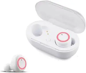 Y50 Sports Outdoor TWS Bluetooth 5.0 Touch Wireless Headphones (White Red)
