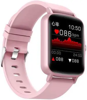 PTone 1.44 inch HD Touch Screen IP67 Waterproof Smart Watch, Support Sleep Monitoring / Heart Rate Monitoring / Blood Pressure Monitoring(Pink) (Pink)