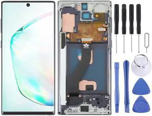 TFT Material LCD Screen for Samsung Galaxy Note10 Digitizer Full Assembly With Frame/Handwriting, Not Supporting Fingerprint Identification