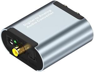 HW-25DA R/L Digital To Analog Audio Converter With 3.5mm Jack SPDIF Audio Decoder with Fiber Optic+USB Cable