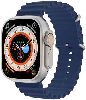 S800 Ultra Max 1.96 inch TFT Screen Smart Watch, Support Heart Rate / Blood Pressure Monitoring (Blue) Black