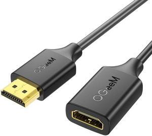 QGeeM QG-HD19 4K HDMI 2.0 Extension Cable Supports 3D, HD, 2160p, Compatible With Roku Fire Stick