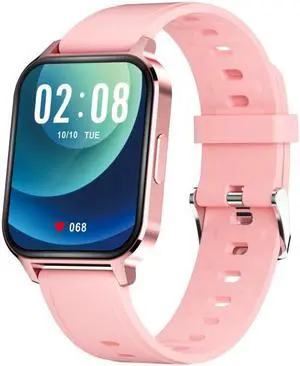 Q18 1.7 inch TFT Color Screen IP68 Waterproof Smart Watch, Support Call Reminder / Heart Rate Monitor / Blood Oxygen Saturation Monitor (Rose Pink)