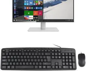 KB-8377 USB Wired Keyboard Mouse Set (Black)