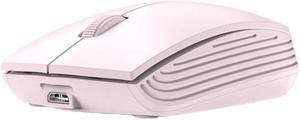 811 3 Keys Laptop Mini Wireless Mouse Portable Optical Mouse, Spec: Double Model (Pink)