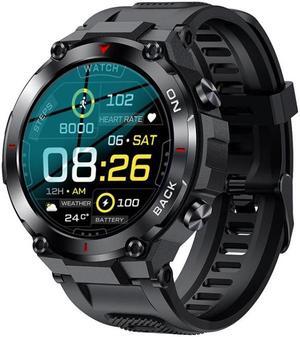 K37 1.32 Inch Heart Rate Monitoring Smart Watch With GPS Positioning Function (Black)