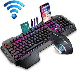 K680 RGB Rechargeable Gaming Wireless Keyboard and Mouse Set Black