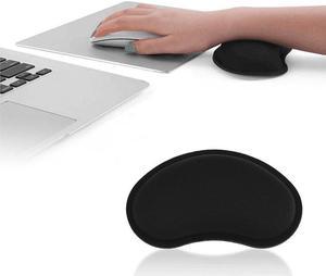 Comfort 3D Wrist Rest Silica Gel Hand Pillow Memory Cotton Mouse Pad (Black)