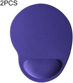 2 PCS Cloth Gel Wrist Rest Mouse Pad (Purple)