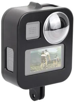 PULUZ Housing Shell CNC Aluminum Alloy Protective Cage for GoPro Max(Black)