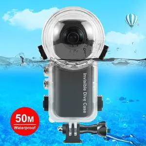 For Insta360 X3 PULUZ Invisible Dive Case 50m Waterproof Sealed Case (Transparent)