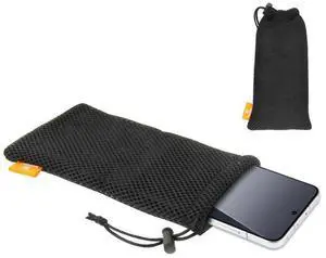HAWEEL Pouch Bag for Smart Phones, Power Bank and other Accessories, Size up to 5.5 inch(Black)