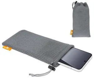 HAWEEL Pouch Bag for Smart Phones, Power Bank and other Accessories, Size up to 5.5 inch(Grey)
