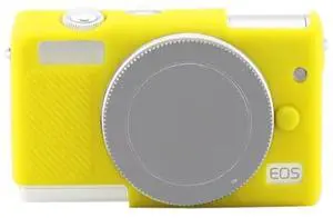 Soft Silicone Protective Case for Canon EOS M200 (Yellow)