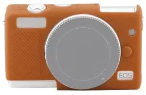 Soft Silicone Protective Case for Canon EOS M200 (Brown)