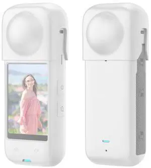 For Insta360 X4 PULUZ Full Body Dust-proof Silicone Protective Case (White)