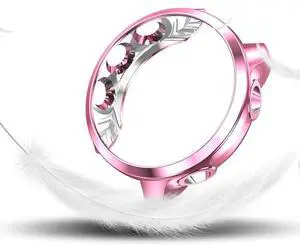 For Garmin Forerunner 245 TPU Electroplated Watch Case(Pink)