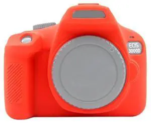 PULUZ Soft Silicone Protective Case for Canon EOS 3000D / 4000D(Red)