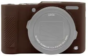 PULUZ Soft Silicone Protective Case for Panasonic Lumix LX10(Coffee)