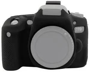 PULUZ Soft Silicone Protective Case for Canon EOS 77D(Black)