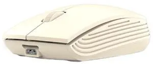 811 3 Keys Laptop Mini Wireless Mouse Portable Optical Mouse, Spec: Battery Version (Beige) Battery Version (Beige)