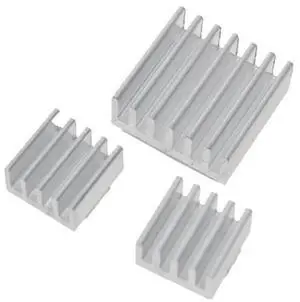 3 in 1 Cooling Heatsink Aluminium Heat Sink Pad Shims for Raspberry Pi 3 / 2