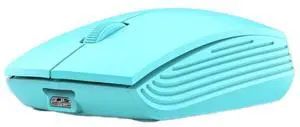 811 3 Keys Laptop Mini Wireless Mouse Portable Optical Mouse, Spec: Battery Version (Blue) Battery Version (Blue)