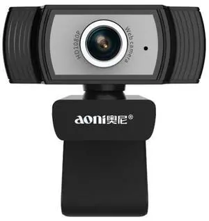 Aoni C33 Beauty FHD 1080P IPTV WebCam Teleconference Teaching Live Broadcast Computer Camera with Microphone, Drive-free Plug and Play(Black)