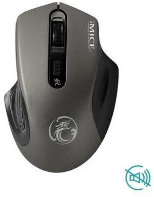 iMICE 2.4GHz 2000DPI Adjustable USB 3.0 Receiver Optical Computer Mouse Grey