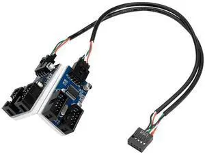 Rocketek HC427 9 Pin USB2.0 HUB Adapter One-to-Four Splitter Circuit Board