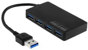 Portable Super Speed 4 Ports USB 3.0 HUB LED Indicator 5Gbps Hot-swap, Clear USB3.0 Signal