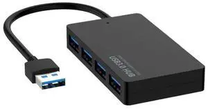 KYTC47 4 Ports USB Adapter Cable High Speed ??USB Docking Station Multi-Interface HUB Converter, Colour: Black USB 3.0 Black USB 3.0
