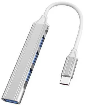 4 in 1 Mini Multifunctional Expanded Docking, Spec: Type-C/USB-C 3.0 (Silver) Type-C/USB-C 3.0 (Silver)