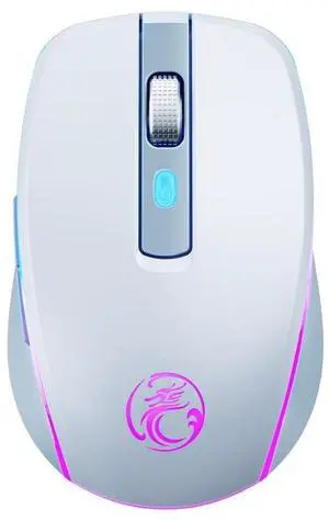 iMICE G903 Bluetooth Dual Mode 6-key Silent Wireless Gaming Mouse(Silver)