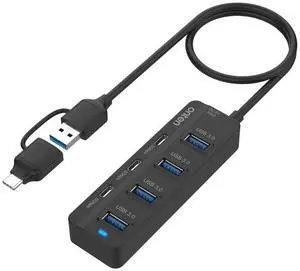 Onten UCA5306 7 in 2 USB3.0 + Type-C 7-Ports HUB Docking Station Support OTG Function UCA5306