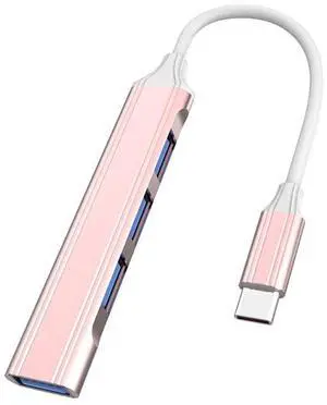 4 in 1 Mini Multifunctional Expanded Docking, Spec: Type-C/USB-C 3.0 (Pink) Type-C/USB-C 3.0 (Pink)