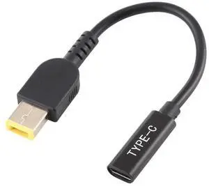 USB-C / Type-C to Big Square USB Port Power Adapter Charger Cable For Thinkpad / ThinkBook / Xiaoxin