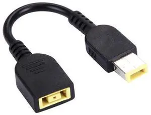 Big Square Female to Big Square USB (First Generation) Male Interfaces Power Adapter Cable for Thinkpad/ThinkBook/Xiaoxin, Length: 10cm