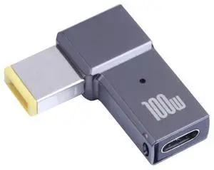 100W USB-C / Type-C Female to Big Square Computer Charging Adapter for
