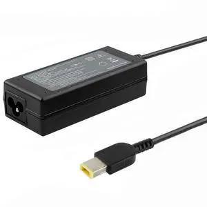45W 20V 2.25A Mini AC Adapter with Big Square USB For Thinkpad / ThinkBook / Xiaoxin(Black)