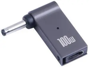 100W USB-C / Type-C Female to DC 3.5x1.35mm Male Computer Charging Adapter