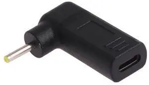 2.5 x 0.7mm Male to USB-C / Type-C Female Plug Elbow Adapter Connector