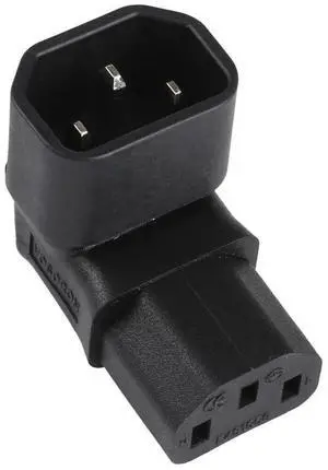 C13 to C14 Elbow AC Power Plug Adapter Converter Socket