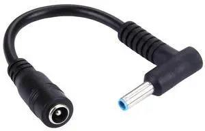 4.5 x 3.0mm Bent Male to 5.5 x 2.1mm Female Interfaces Power Adapter Cable for Laptop Notebook, Length: 10cm