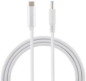 For HP USB-C / Type-C to 4.5 x 3.0mm Laptop Power Charging Cable, Cable Length: about 1.5m(White)