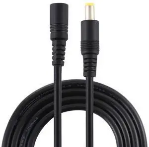 8A 5.5 x 2.5mm Female to Male DC Power Extension Cable, Cable Length:1.5m 1.5m (Black)