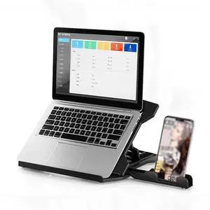 N31 Portable Laptop Bracket Liftable Computer Support Base, Colour: Black (Standard Version) Black (Standard Version)